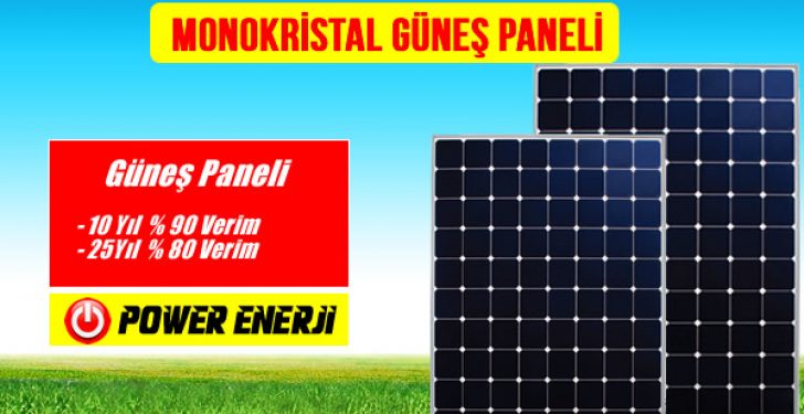 Monokristal Güneş Paneli özellikleri ve fiyatı