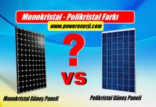 monokristal güneş paneli polikristal farkı özellikleri fiyatları