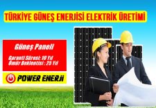 türkiye güneş enerjisi elektrik üretimi